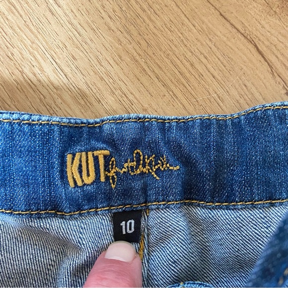 Kut from the Kloth drawstring cropped jeans, sz 10 - Picture 5 of 11